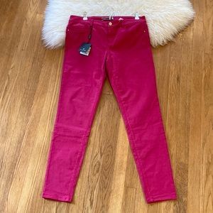 Massimo Dutti Women's Skinny Jeans in Vibrant Pink